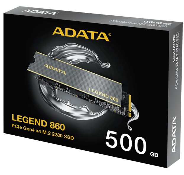 ADATA LEGEND 860 500GB - PCIe Gen4 x4 M.2 NVMe SSD - SLEG-860-2000GCS