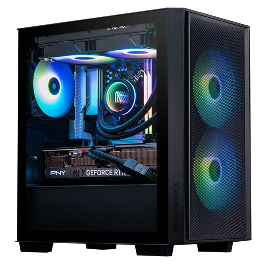 PRE-OWNED: High-Level Black Gaming PC - Intel i5 14400F, RTX 4070 12GB, 32GB DDR5 RAM, 1TB NVMe SSD, Windows 11 Home, 6 Month Warranty