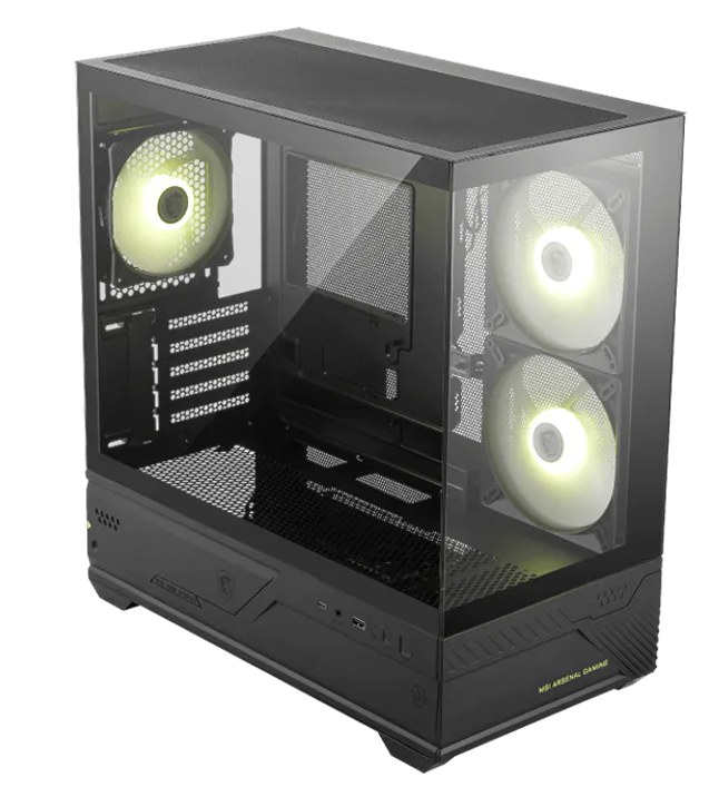 MSI MAG PANO M110R Case - Mid-Tower, Black
