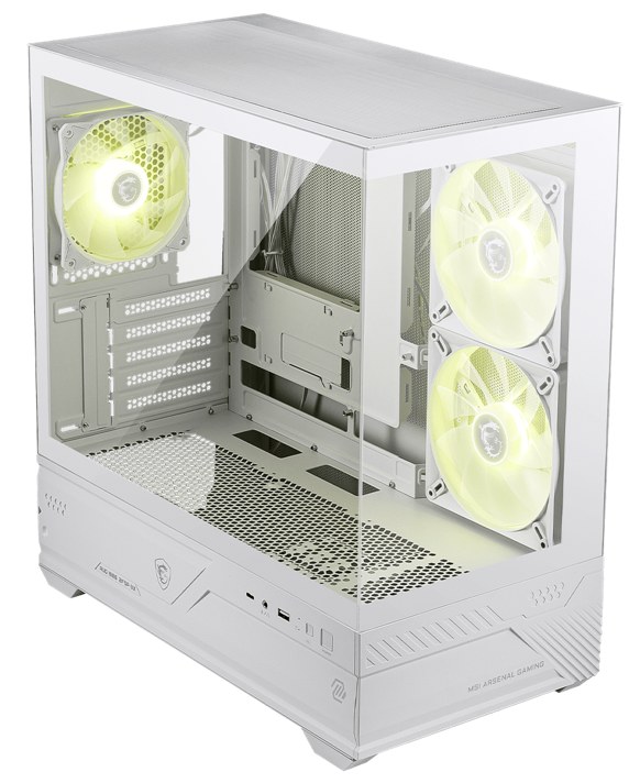 MSI MAG PANO M110R Case - Mid-Tower, White