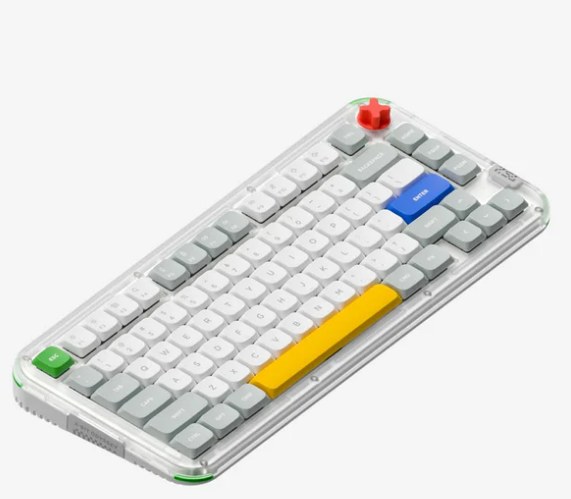 NuPhy Kick75 Hybrid-Profile Custom Wireless Mechanical Keyboard (High-Profile) (NuPhy IO Firmware) (Blush Max Switch)