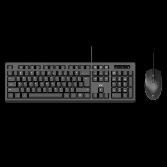 Fantech GO KM101 Full size Office Silent Wired Spill resistant Keyboard and Mouse Combo