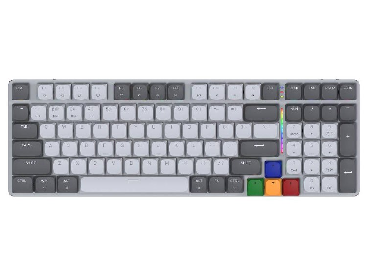 Fantech MK916 95% Low Profile Wireless Mechanical Keyboard (SUPER MAXFIT AIR99) (Brown Switch)