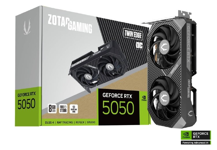 ZOTAC Gaming GeForce RTX 5050 TWIN EDGE OC 8GB GDDR6