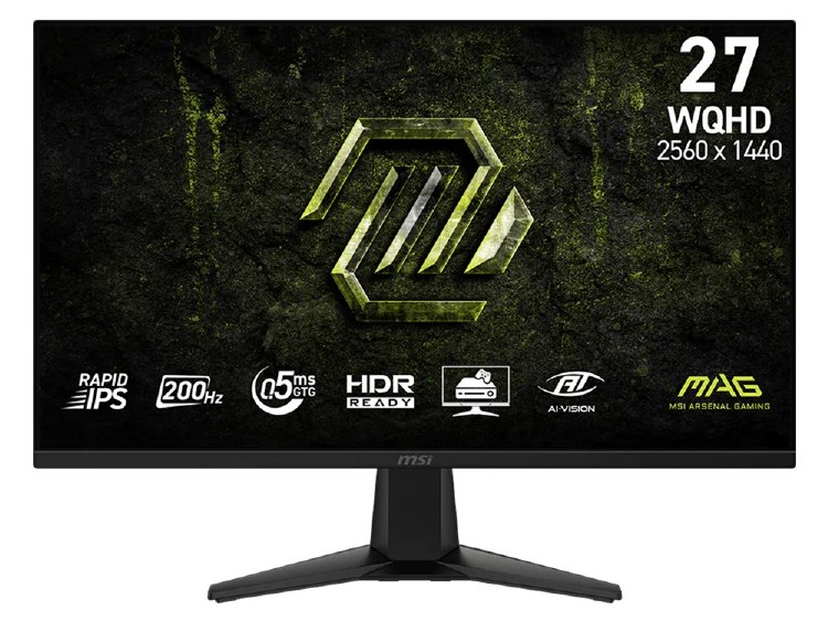 Ex Display MAG 275QF E20 | 27 Inch Gaming Monitor RAPID IPS, 200Hz, 0.5ms, WQHD, 2*HDMI, DP