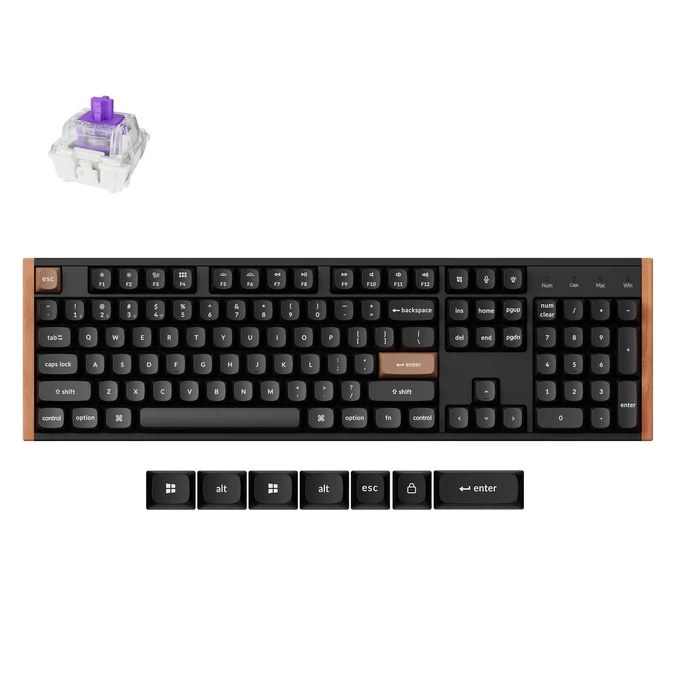 Keychron K10 HE Special Edition - Standard Profile, Wired and Wireless, Hot-Swappable, Gateron Double-Rail Magnetic Nebula Switch, Black - KBKCK10HF1