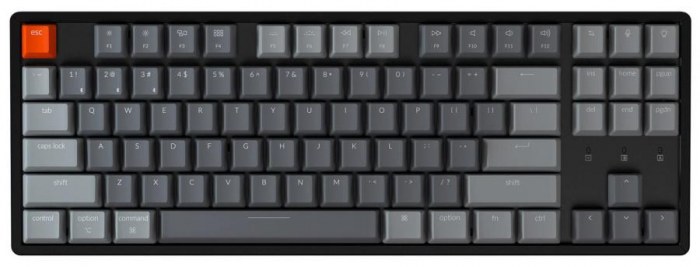 Keychron K8 Bluetooth Wireless Keyboard Hot-swappable RGB Backlit with Aluminium Frame TKL Mechanical Keyboard 87 keys (Brown Switch)