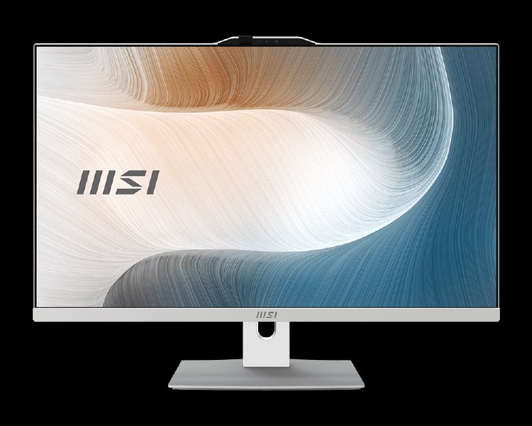 MSI Modern AM272P 1M-1291AU - White - Intel Core 7 150U /Wifi6E/16GB DDR5 RAM/1TB NVMe SSD/27" Non-Touch/Height Adjustable/ Windows 11 Pro, 3Y Onsite (Keyboard and Mouse Included)