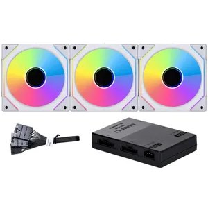 Lian Li SL120-3 UNI FAN INFINITY 120mm ARGB PWM 2200RPM  1Set ( 3 PC) White with Controller
