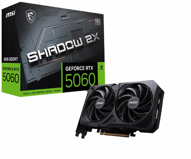 MSI GeForce RTX 5060 8G SHADOW 2X OC