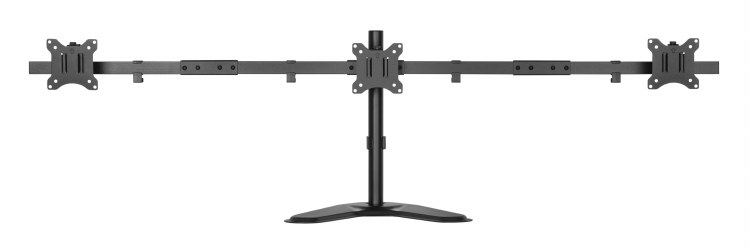 INFINITY INF761-T03 Triple Monitor Stand - Universal VESA Mount, Black
