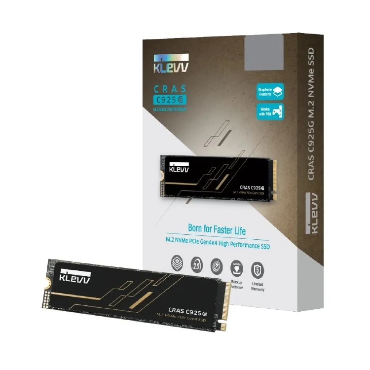 KLEVV CRAS C925G 2TB - Gen4 x4 M.2 NVMe SSD - K02TBM2SP0-25G