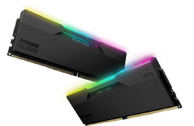 KLEVV CRAS V 32GB - 2 x 16GB, DDR5 6000MHz, CL30, Obsidian Black - C1-KV-V-6000-32GBB