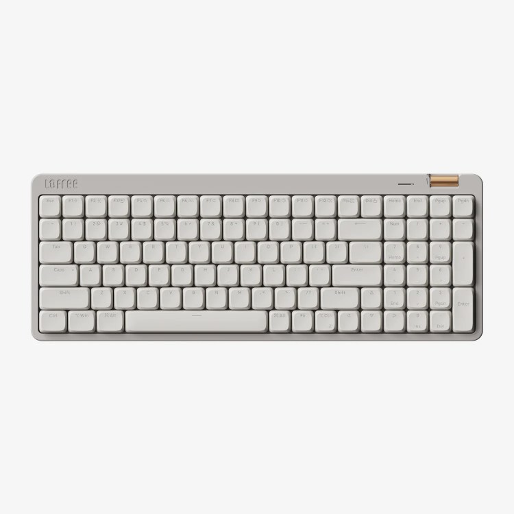 Lofree Flow Lite100 - Low Profile, Wired and Wireless, Hot-Swappable, Spectre Switches, Marble - KBLOE922MB