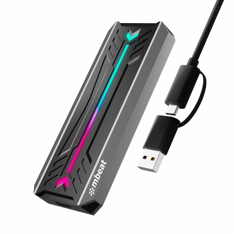 mbeat RGB M.2 NVMe SSD Enclosure