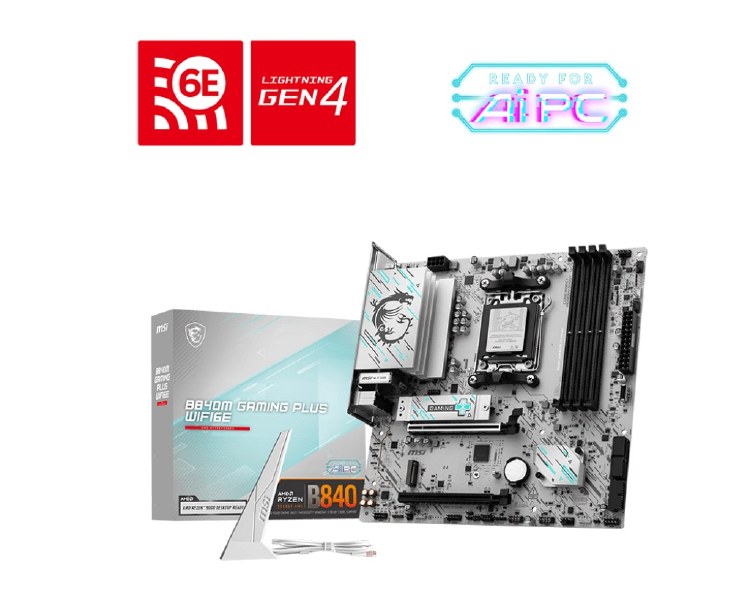 MSI B840M GAMING PLUS WIFI6E AM5 Motherboard