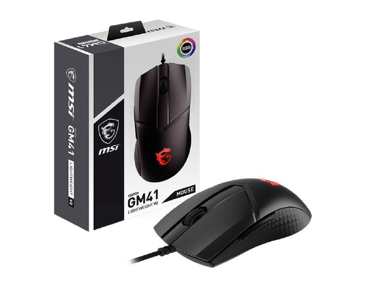 MSI CLUTCH GM41 LIGHTWEIGHT V2 Wired Gaming Mouse