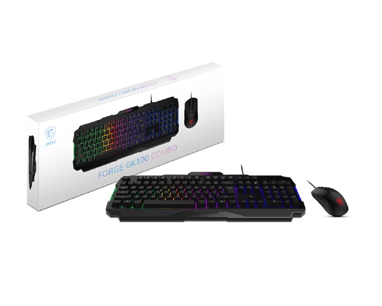 MSI FORGE GK100 + FORGE GM100 Gaming Keyboard + Mouse Combo