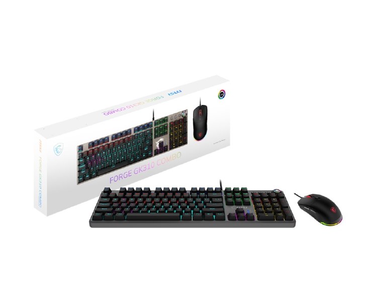MSI FORGE GK310 + FORGE GM310 Gaming Keyboard + Mouse Combo (Outemu Red Switches)