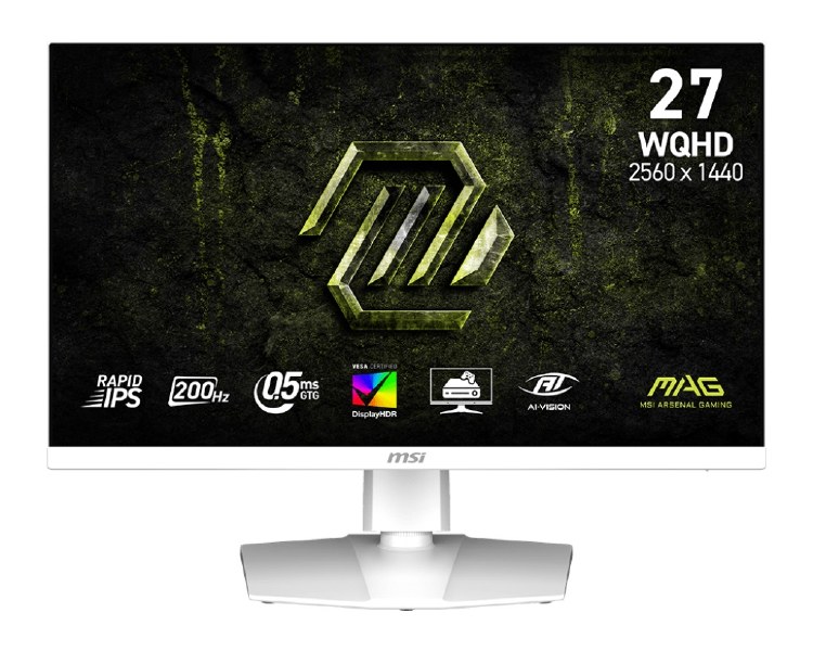 EX-DISPLAY: MSI MAG 274QRFW E20 - 27" Rapid IPS, 2560 x 1440 WQHD, 200Hz, 0.5ms, Adaptive-Sync