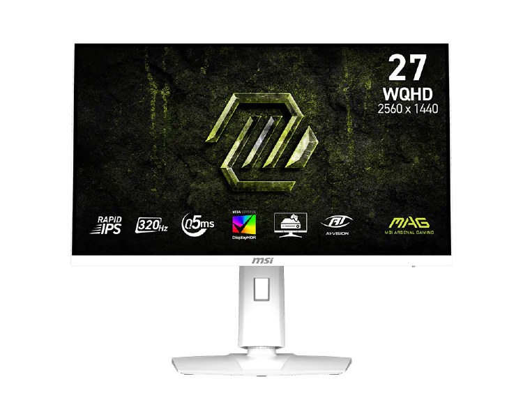 MSI MAG 274QRFW X32 - 27" Rapid IPS, 2560 x 1440 WQHD, 320Hz, 0.5ms, G-Sync Compatible/AMD FreeSync Premium