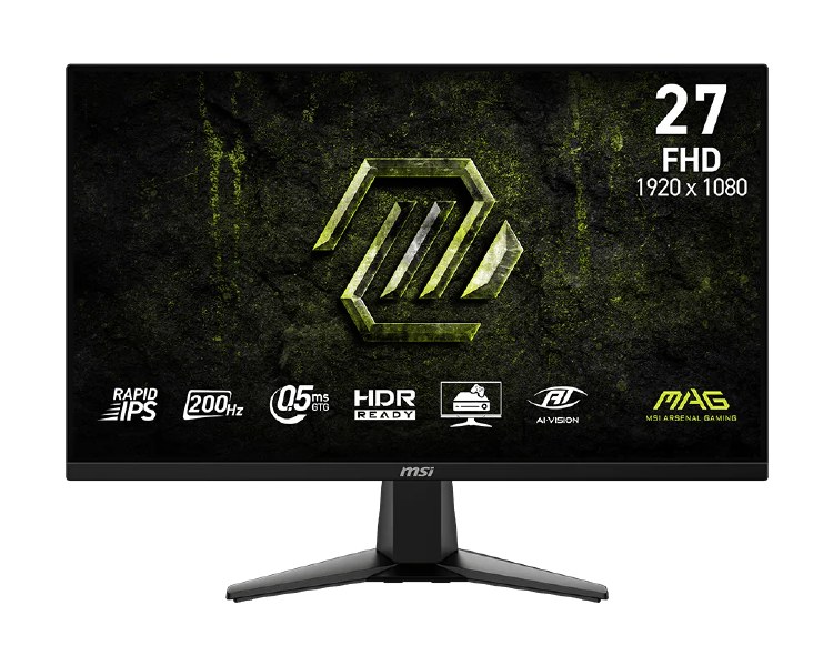 MSI MAG 275F E20 - 27" Rapid IPS, 1920 x 1080 FHD, 200Hz, 0.5ms, Adaptive-Sync