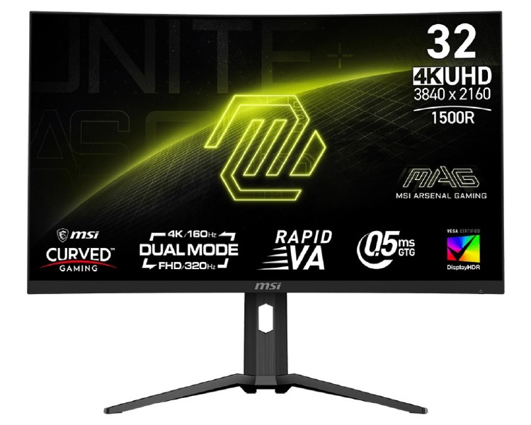 EX-DISPLAY: MSI MAG 321CUPDF - 32" Rapid VA, 3840 x 2160 UHD, 160Hz, 0.5ms, AMD FreeSync Premium