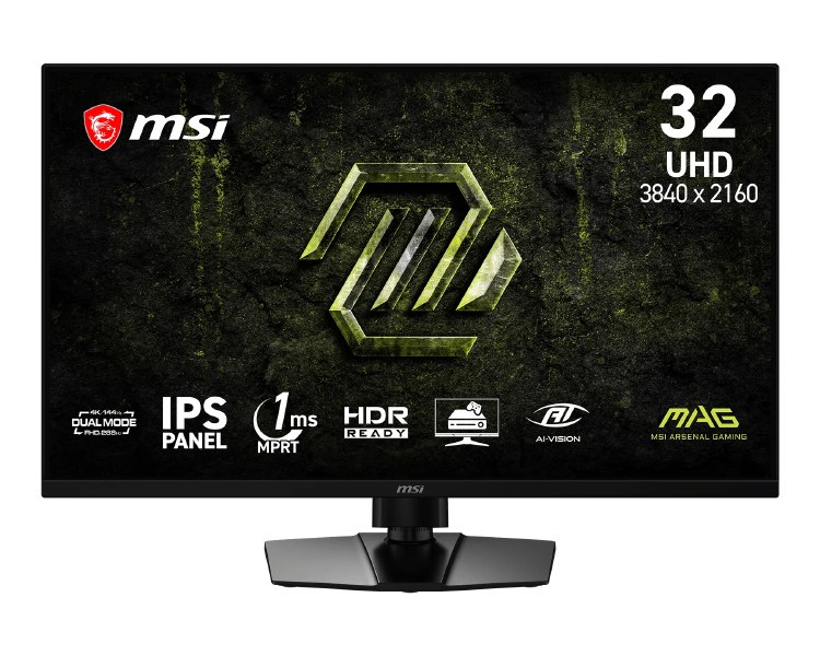 MSI MAG 321UPD E14 - 31.5" IPS, 3840 x 2160 UHD (Normal Mode)/1920 x 1080 FHD (Dual Mode), 144Hz (Normal Mode)/288Hz (Dual Mode), 1ms, AMD FreeSync Premium