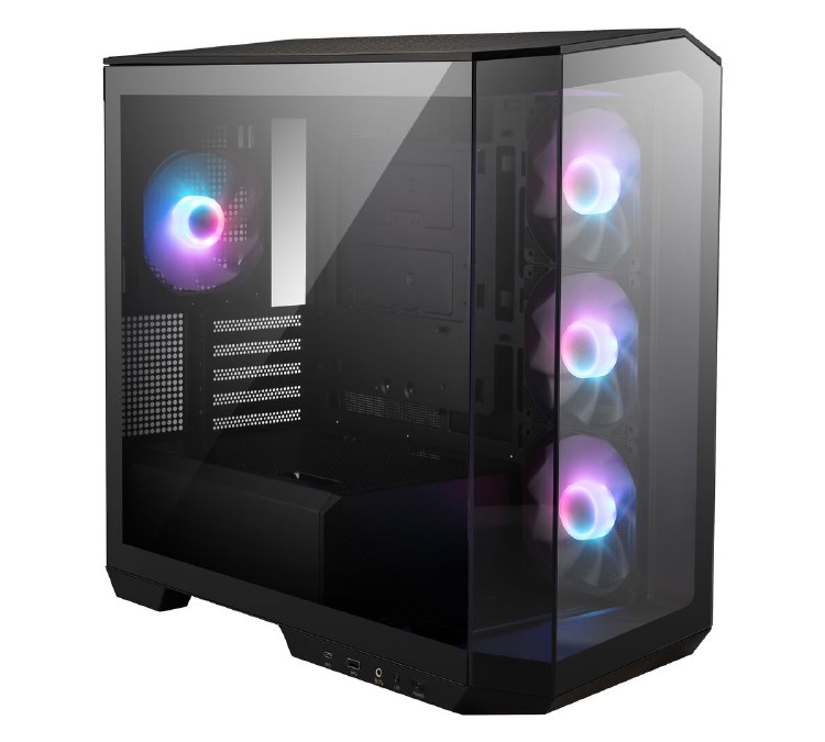 MSI MAG PANO M100R PZ Case - Micro-ATX Tower, Black