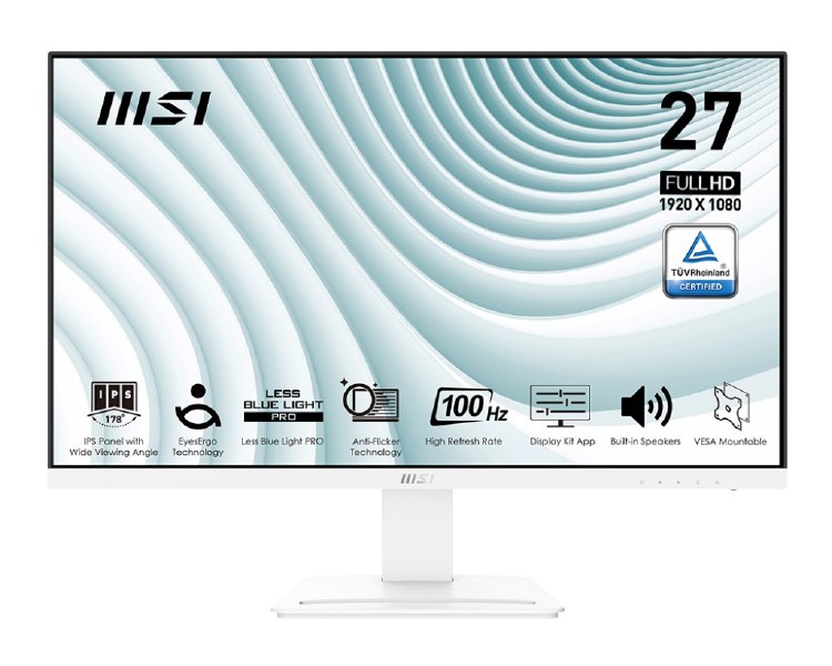 MSI PRO MP273AW - 27" IPS, 1920 x 1080 FHD, 100Hz, 1ms