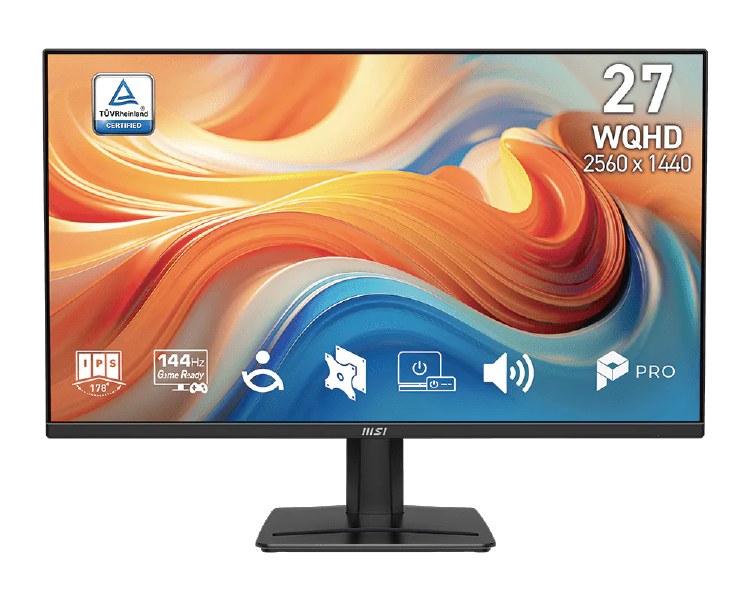 MSI PRO MP275Q E14 - 27" IPS, 2560 x 1440 WQHD, 144Hz, 1ms, AMD FreeSync