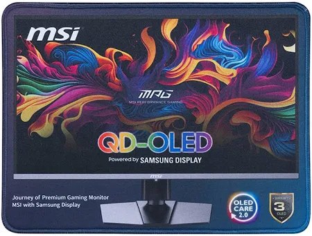 MSI MPG QD-OLED Mousepad/Deskmat - 11.6" x 8.8", Blue