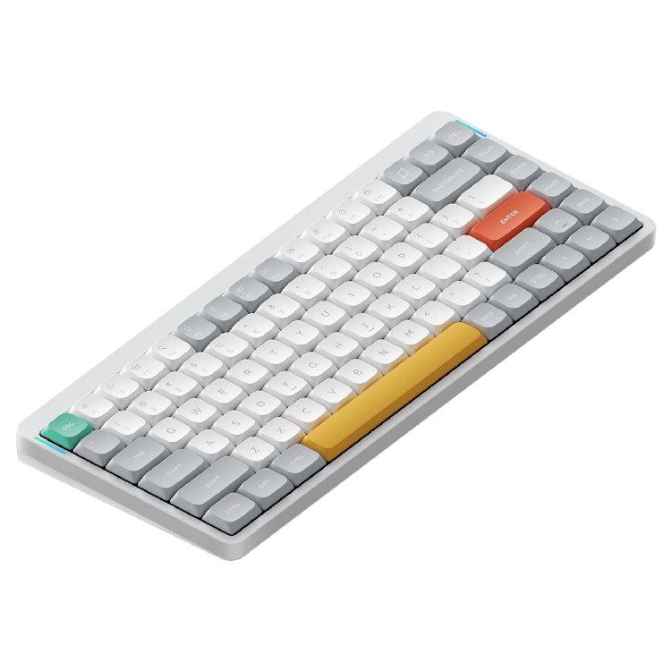 NuPhy Air75 V2 QMK/VIA Wireless Mechanical Keyboard (White) (Brown Switch)