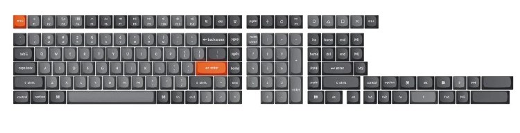 Double Shot PBT OSA Full Set 141 Keys Keycap Set (GREY)