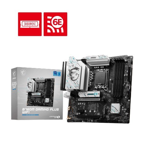 MSI PRO B760M GAMING PLUS WIFI INTEL 13TH GEN MOTHERBOARD