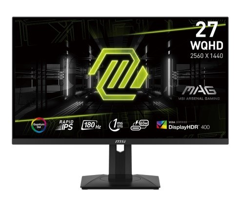 MSI MAG 274QRF QD E2 - 27" Rapid IPS, 2560 x 1440 WQHD, 180Hz, 1ms, AMD FreeSync/Quantum Dot