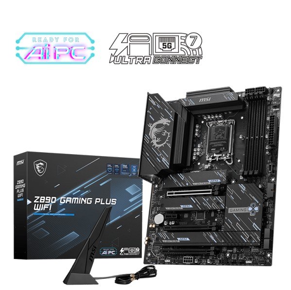 MSI Z890 GAMING PLUS WIFI INTEL CORE ULTRA MOTHERBOARD LGA 1851