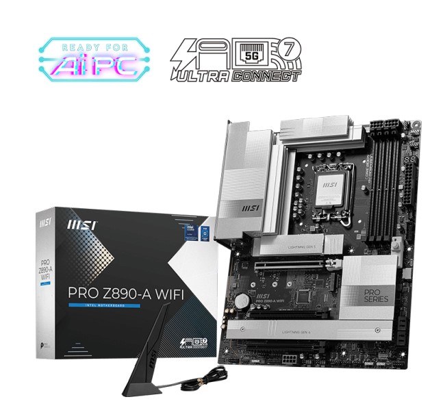 MSI PRO Z890-A WIFI INTEL CORE ULTRA MOTHERBOARD LGA 1851