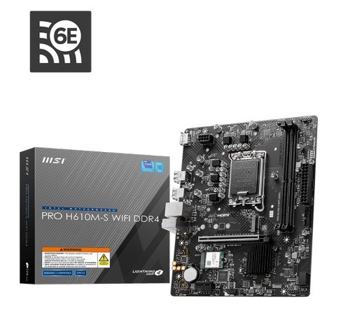 MSI PRO H610M-S WIFI DDR4 INTEL 12TH GEN MOTHERBOARD