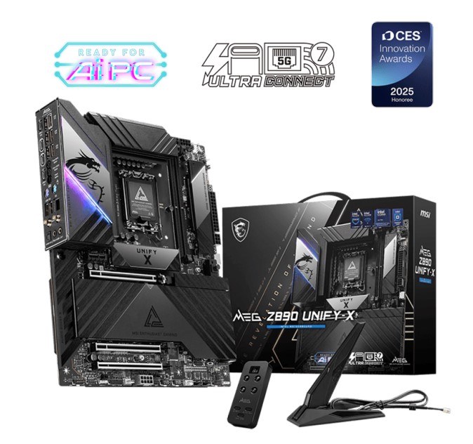 MSI MEG Z890 UNIFY X INTEL CORE ULTRA ATX MOTHERBOARD LGA 1851