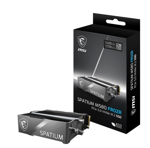MSI SPATIUM M580 PCIe Gen5 NVMe M.2 4TB FROZR