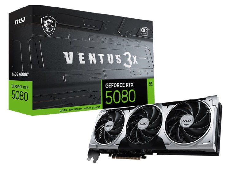 MSI GeForce RTX 5080 16G VENTUS 3X OC