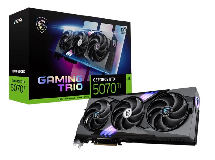 MSI GeForce RTX 5070 Ti 16G GAMING TRIO OC