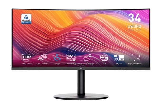 EX-DISPLAY: MSI Modern MD342CQP - 34" VA, 3440 x 1440 UWQHD, 120Hz, 1ms, FreeSync Premium