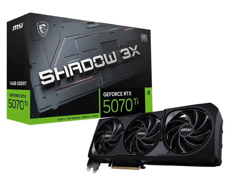 MSI GeForce RTX 5070 Ti 16G SHADOW 3X OC