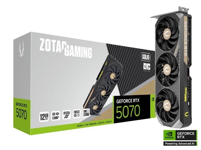 ZOTAC GeForce RTX 5070 12G SOLID OC