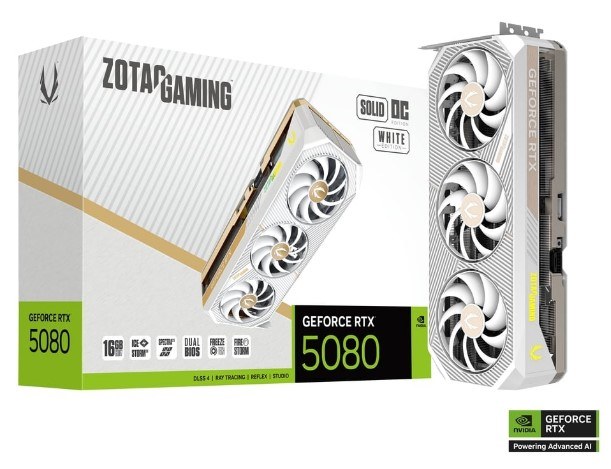 ZOTAC GeForce RTX 5080 16G SOLID OC WHITE
