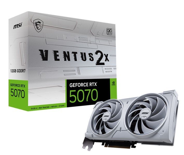 MSI GeForce RTX 5070 12G VENTUS 2X OC WHITE