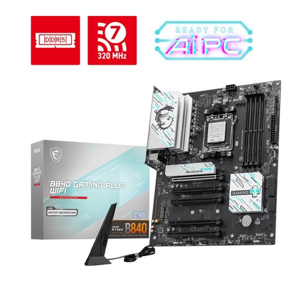 MSI B840 GAMING PLUS WIFI AM5 Motherboard