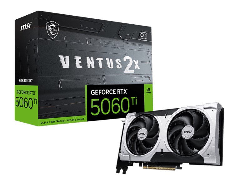MSI GeForce RTX 5060 Ti 8G VENTUS 2X OC PLUS